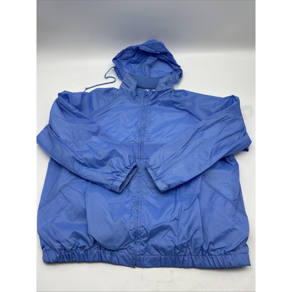 VINTAGE CS CLASSIC Jacket windbreaker 80s Women’s Size Medium FULL ZIP Blue